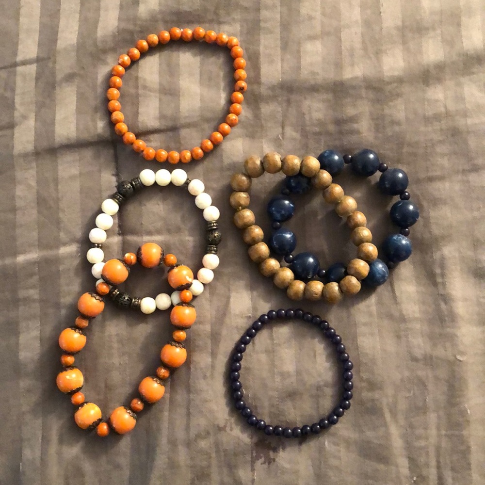 Beaded stacked bracelet